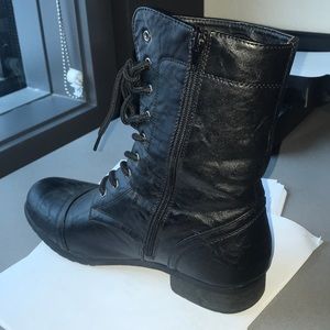 Lace-Up Combat Boots